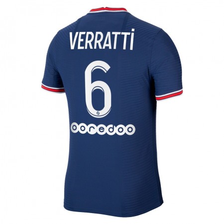 Paris Saint-Germain PSG Marco Verratti 6 Hjemmebanetrøje 2021-22 S/S
